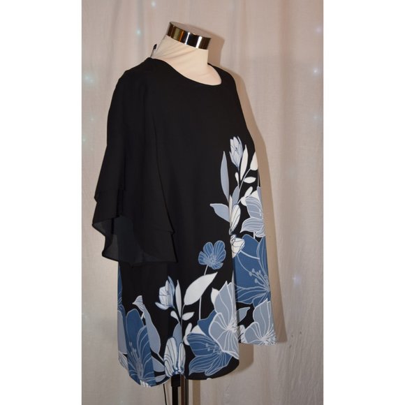 Alfani Floral Chiffon Blouse size L - Picture 2 of 7